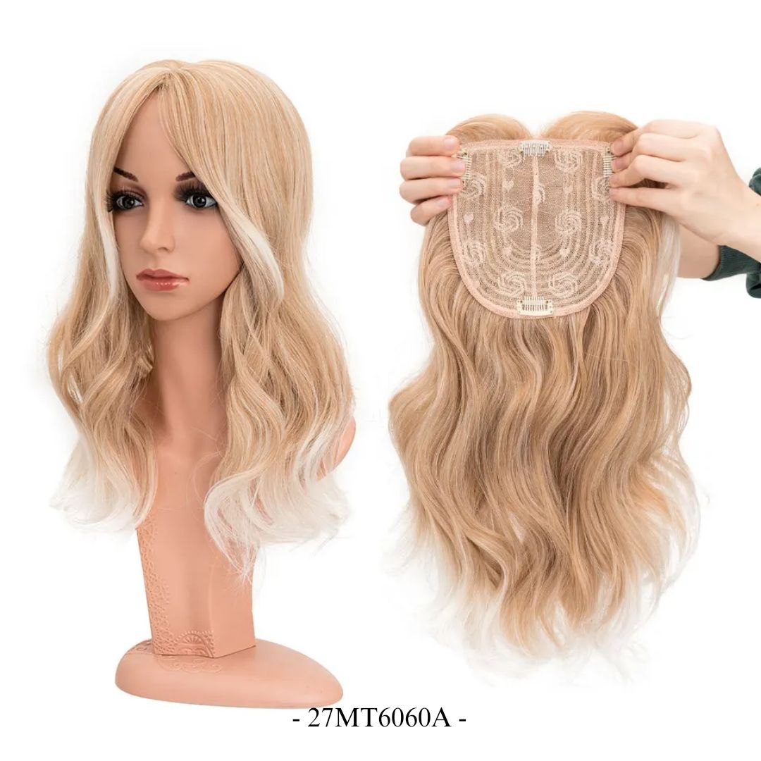 Natural Hair Topper – 18 Inch | Instant Volume, Seamless Look, Confident You