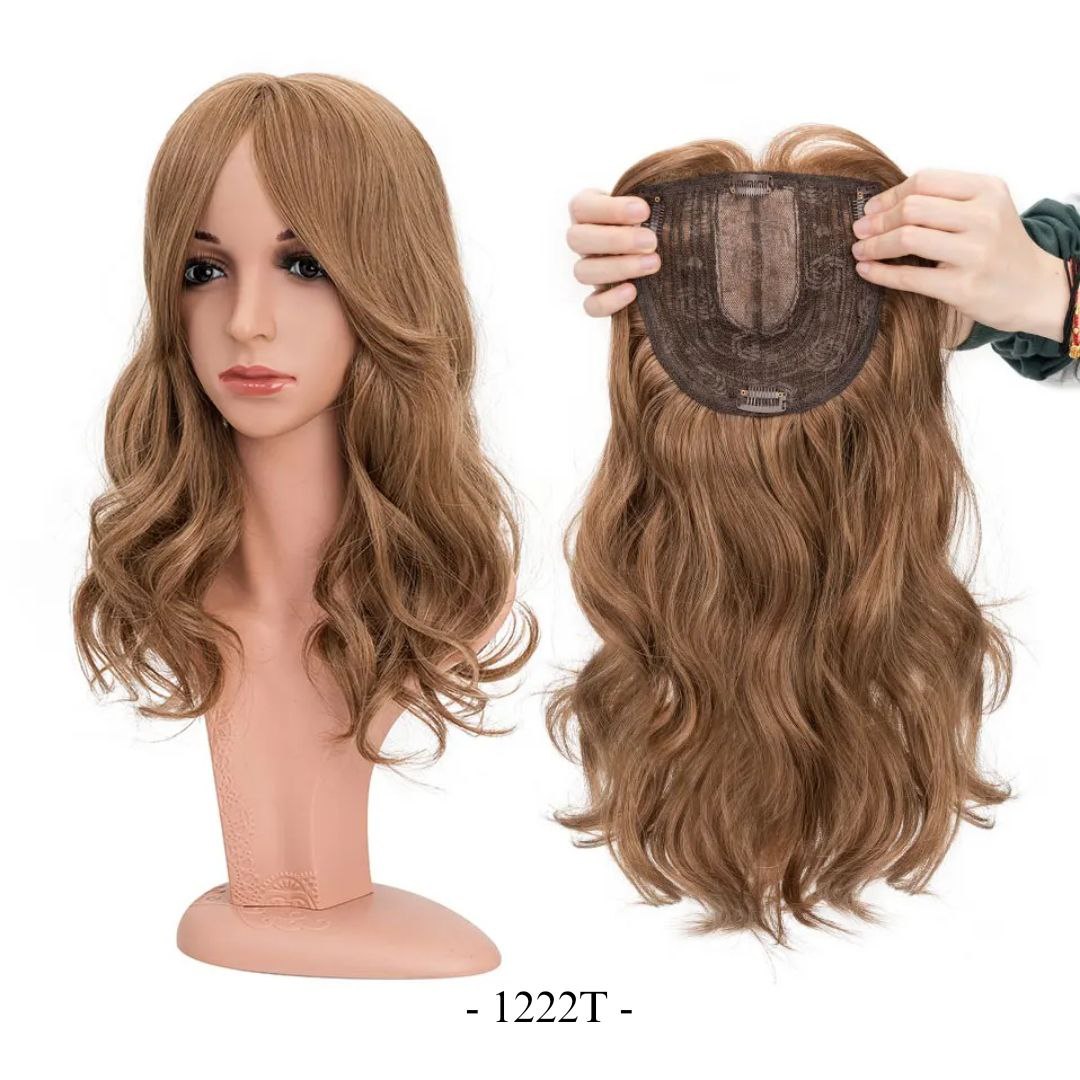 Natural Hair Topper – 18 Inch | Instant Volume, Seamless Look, Confident You