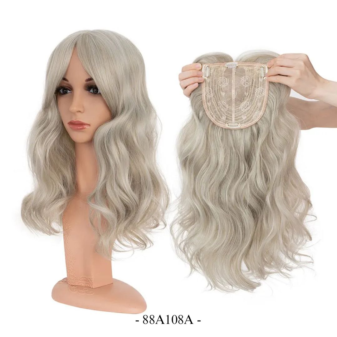 Natural Hair Topper – 18 Inch | Instant Volume, Seamless Look, Confident You
